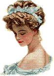 vintage woman - Gratis geanimeerde GIF