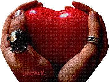 Coeur mains - Безплатен анимиран GIF