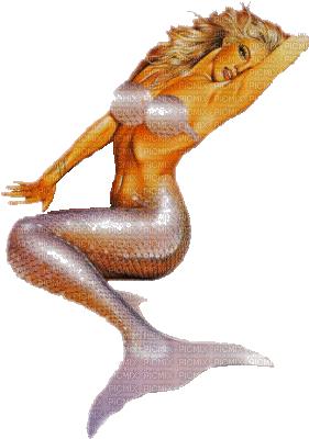 tube femme sirène - Free animated GIF