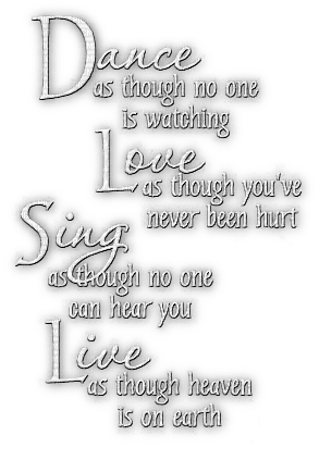 soave text dance love sing live white - png gratis