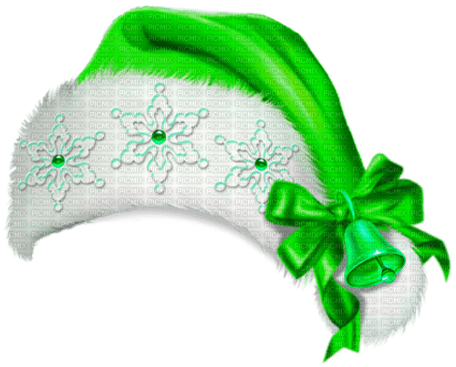 Christmas.Hat.White.Green - ingyenes png