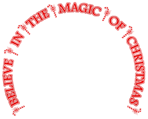 Believe In The Magic Of Christmas.Text.Red - kostenlos png