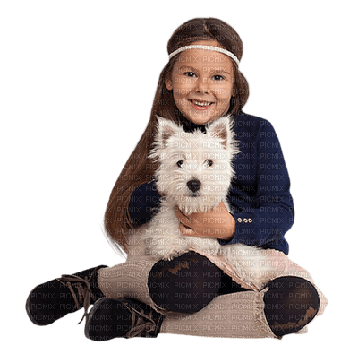 minou-child-girl-dog-bambino-ragazza-cane-enfant-fille-chien--barn-flicka-hund - gratis png