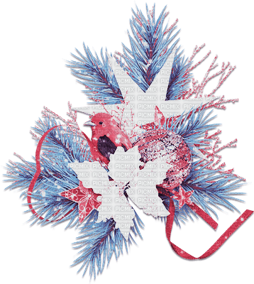 soave deco christmas winter branch flowers stars - δωρεάν png