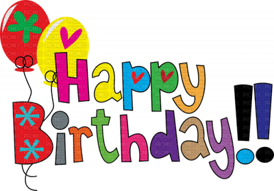 Kaz_Creations Logo Text Happy Birthday - 免费PNG