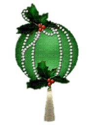 minou-christmas-green-ball-decoration - ücretsiz png