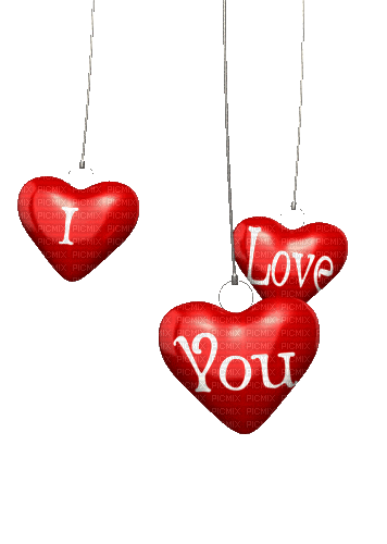 I Love You Hearts - Ücretsiz animasyonlu GIF
