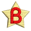 B étoilé - GIF animado gratis