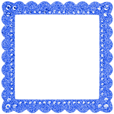 Glitter.Frame.Blue - ücretsiz png
