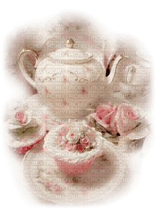 minou-pink-jug-cake-flower - Free PNG