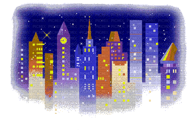 night city - GIF animate gratis
