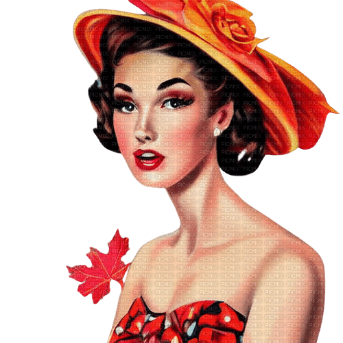 kikkapink vintage woman fashion hat - 無料png