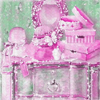 dolceluna background purple teal animated room - Gratis animerad GIF