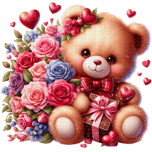 st. Valentine bear by nataliplus - ücretsiz png