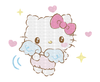 Hello kitty cute kawaii mignon pink, Карина - Nemokamas animacinis gif