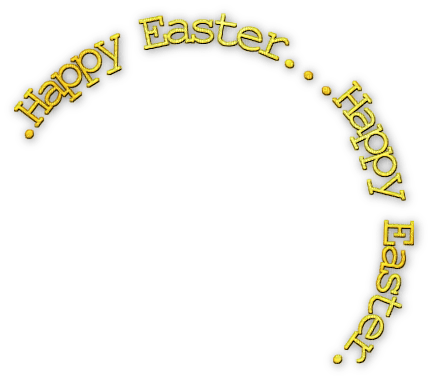 soave text happy easter yellow - фрее пнг