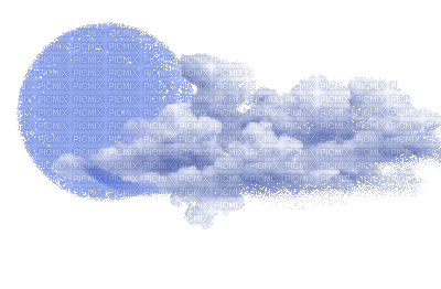 astre et nuage - Gratis animeret GIF