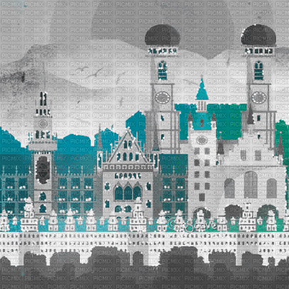 soave background animated vintage city art deco - Zdarma animovaný GIF