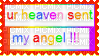 ur heaven sent my angel!!! - PNG gratuit