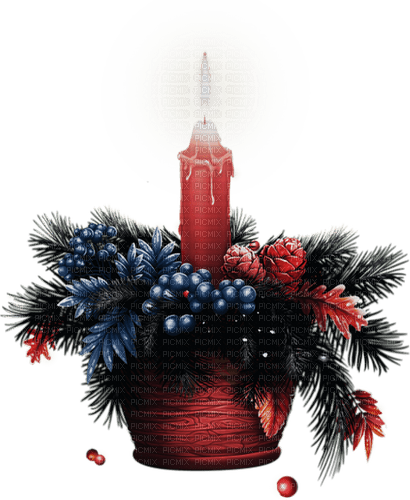 Christmas candle Bb2 - Free PNG