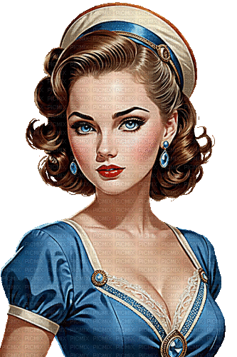 pin-up woman milla1959 - Gratis animeret GIF