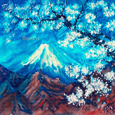 Y.A.M._Japan landscape background - Бесплатни анимирани ГИФ