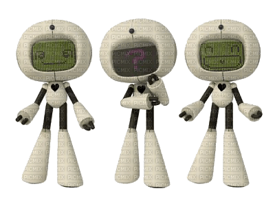 Little robot guys - Free PNG