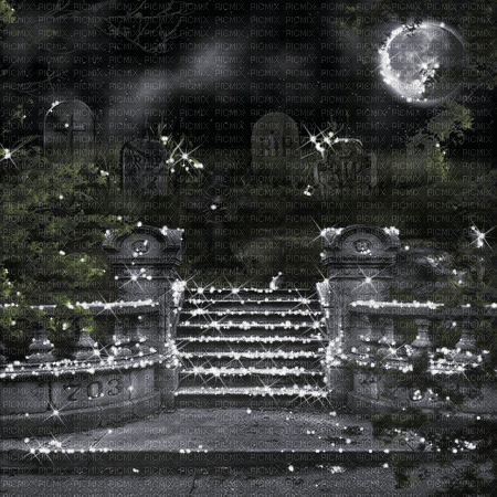 gothic background animated gif glitter cemetery - Animovaný GIF zadarmo
