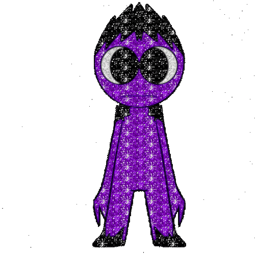 Glitter purple - rainbow friends - GIF animado gratis