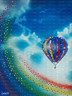 MMarcia gif fundo céu balão - Besplatni animirani GIF