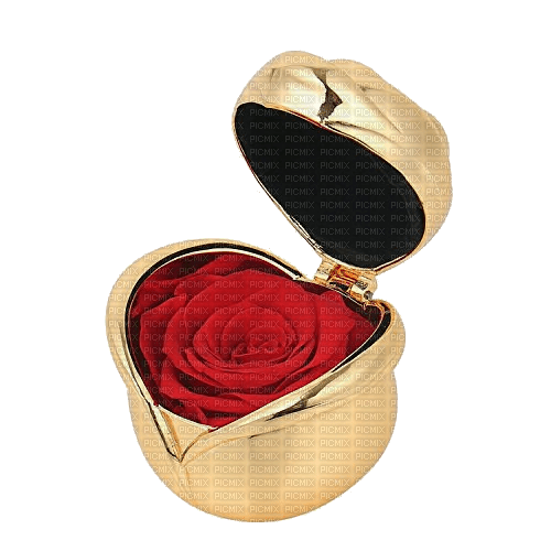 Box Gold Rose Red Deco - Bogusia - zadarmo png