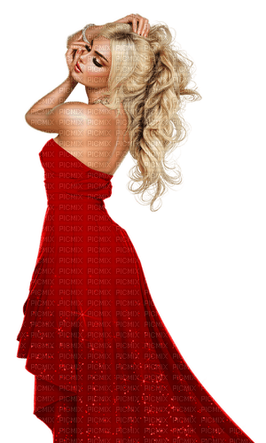 woman red dress fashion - png gratuito