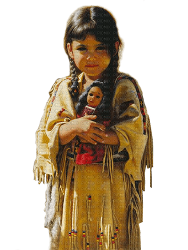 niña   nativa india dubravka4 - zdarma png
