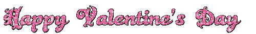 Animated.Happy Valentine's Day.Text.Pink - Ilmainen animoitu GIF