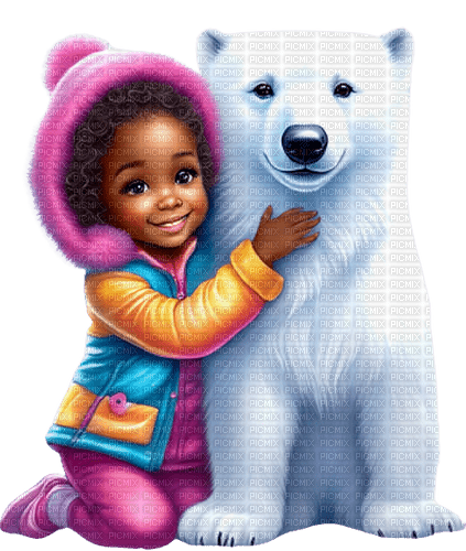 loly33 enfant ours hiver - Free PNG
