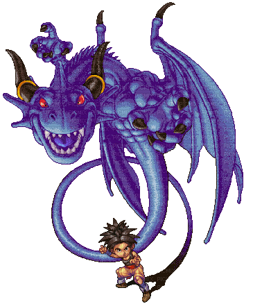 dragon  bleue - Zdarma animovaný GIF