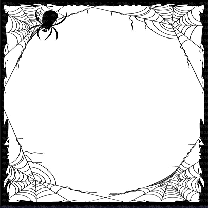 SOAVE FRAME HALLOWEEn GOTHIC SPIDER BLACK - png grátis