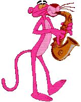 pantera cor de rosa - Бесплатный анимированный гифка
