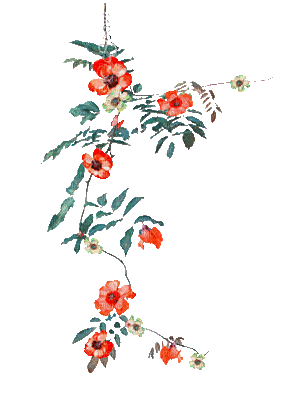 soave deco animated branch flowers - Gratis geanimeerde GIF