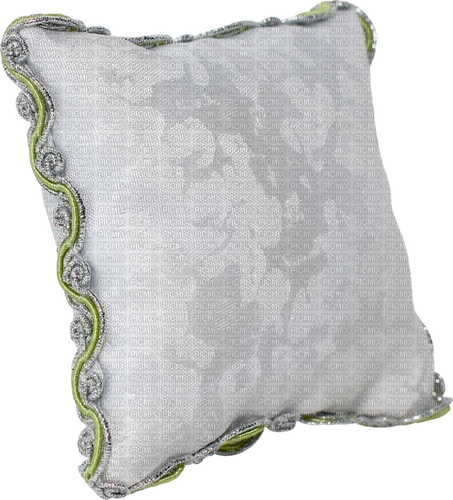 Coussin Blanc Vert:) - Free PNG