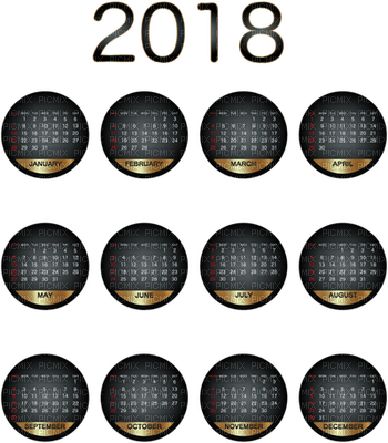 loly33 calendrier 2018 - безплатен png