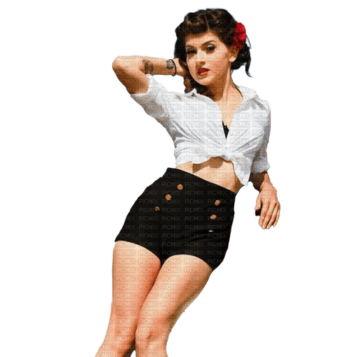 dolceluna woman fashion summer spring pinup - png gratuito