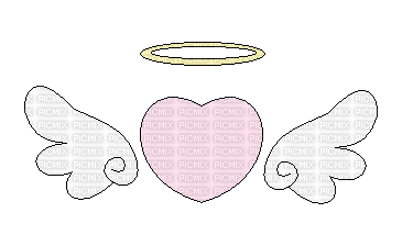 Pixel Angel Heart - png gratis