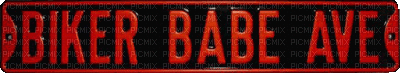 BIKER BABE AVE - Безплатен анимиран GIF
