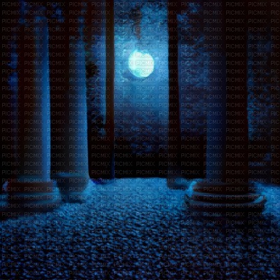 Blue Fantasy at Night - PNG gratuit