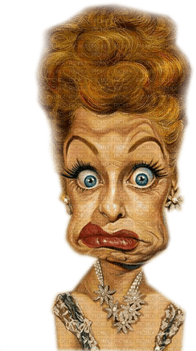 Lucille Ball,Karikatur - bezmaksas png