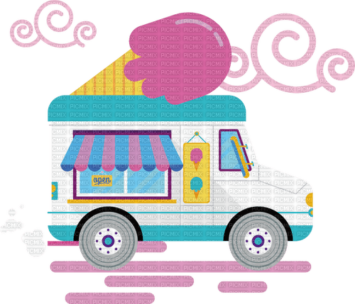ice cream truck Bb2 - darmowe png