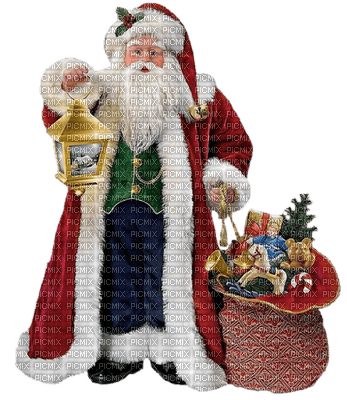 Père Noël_Santa Claus_Christmas_Noël_Blue DREAM 70 - PNG gratuit