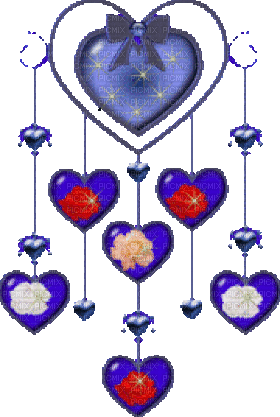 Herzen, Blumen - Besplatni animirani GIF