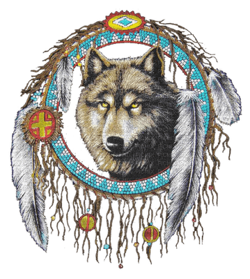 wolf dreamcatcher - Free PNG
